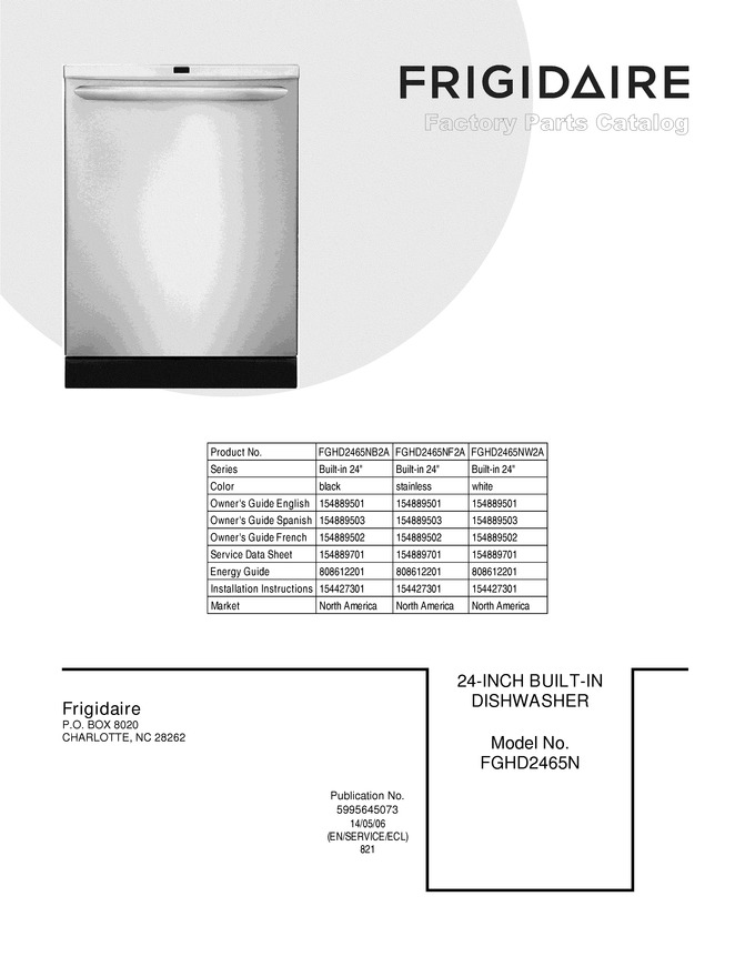 Diagram for FGHD2465NB2A
