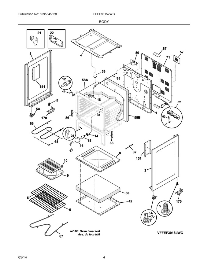 Diagram for FFEF3015ZWC