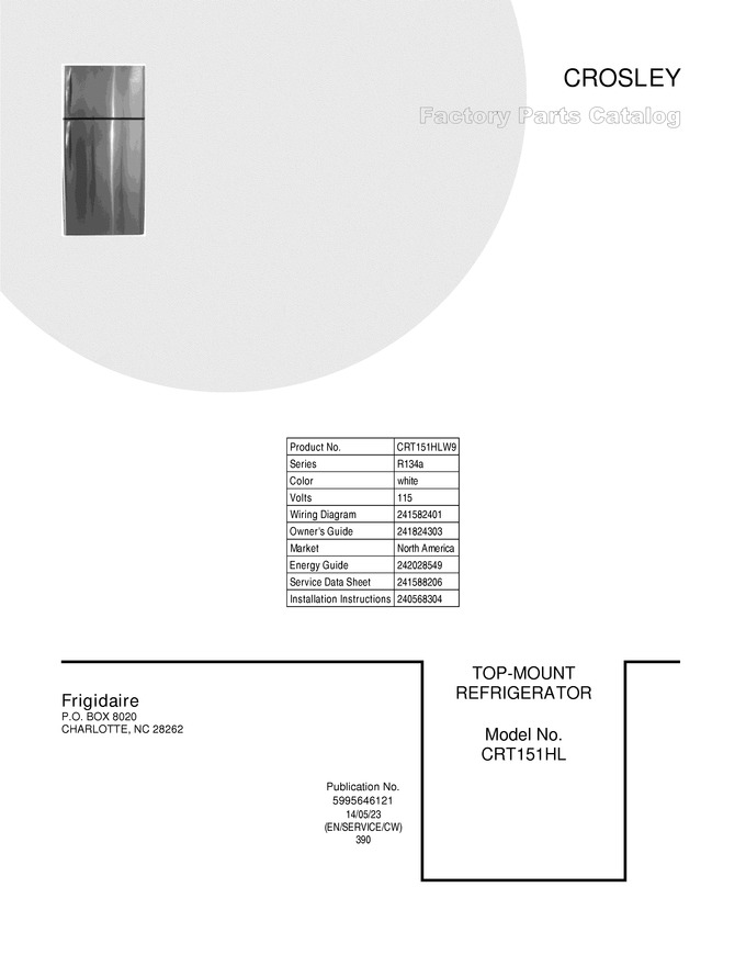 Diagram for CRT151HLW9