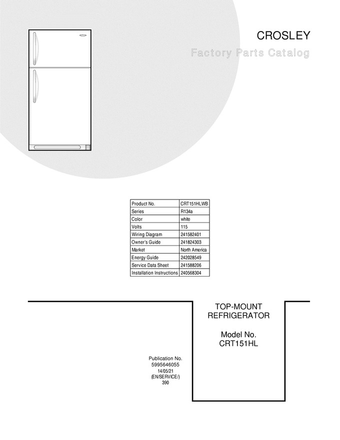 Diagram for CRT151HLWB