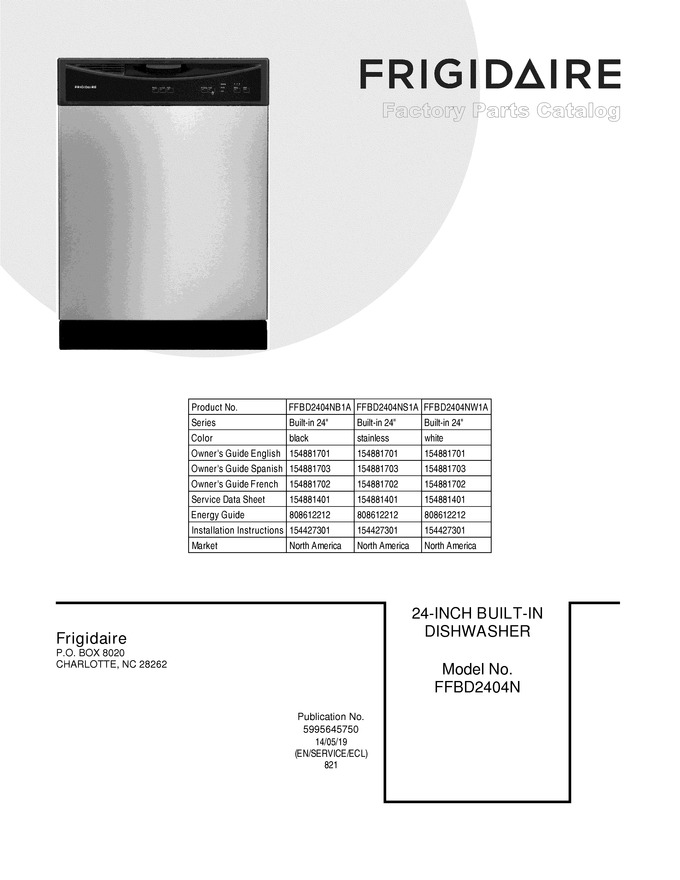 Diagram for FFBD2404NW1A
