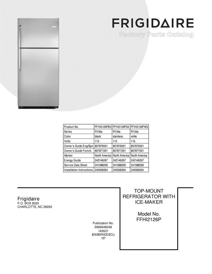 Diagram for FFHI2126PW3