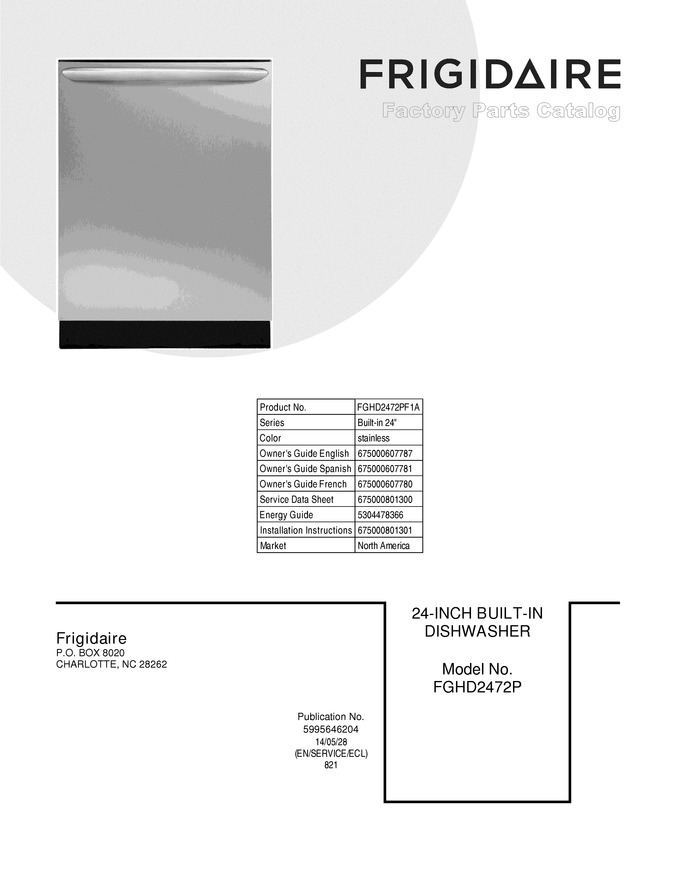 Diagram for FGHD2472PF1A