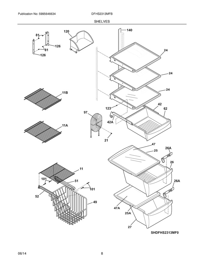 Diagram for DFHS2313MFB