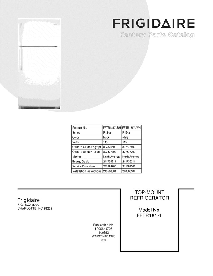 Diagram for FFTR1817LWH