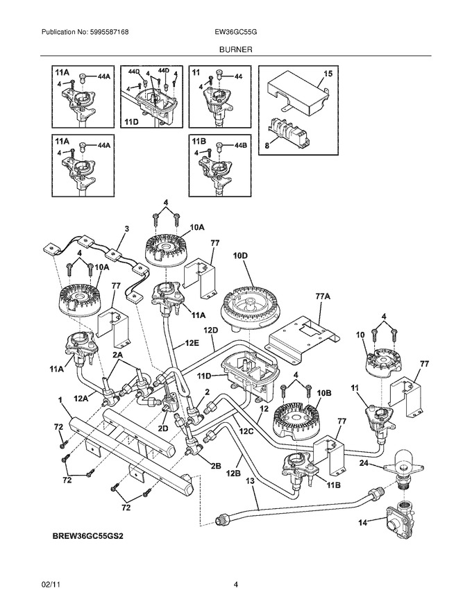 Diagram for EW36GC55GW2