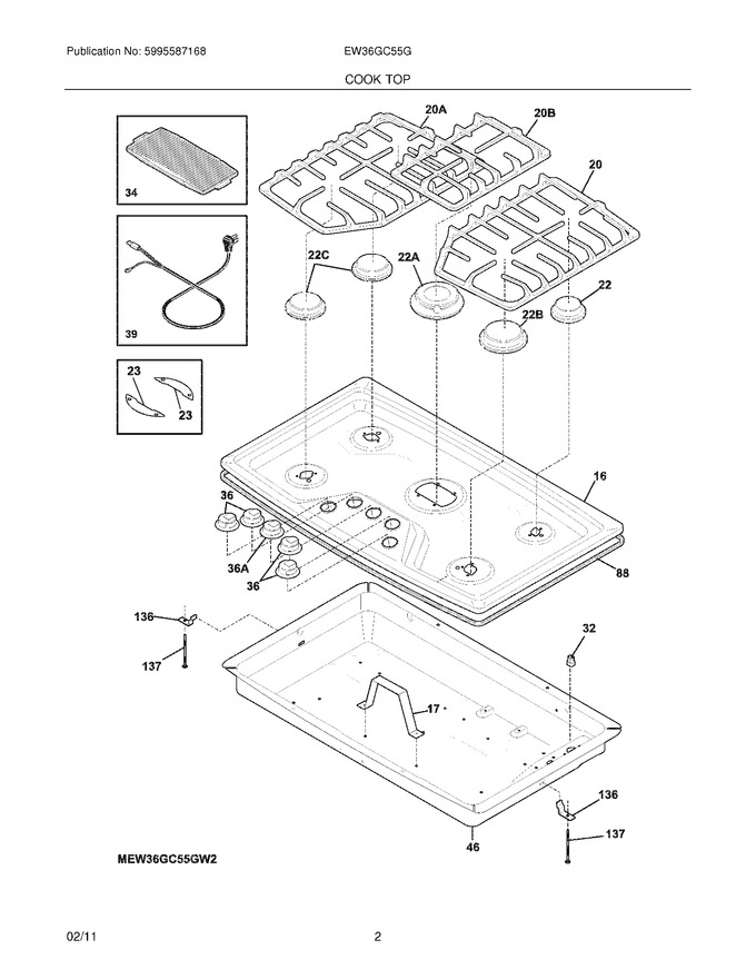 Diagram for EW36GC55GW2