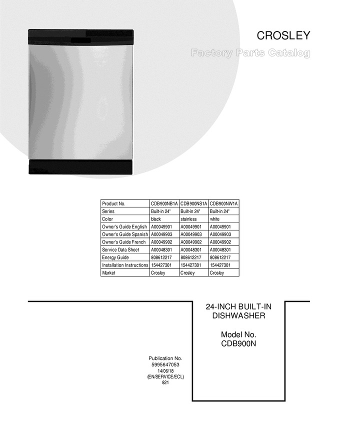 Diagram for CDB900NS1A