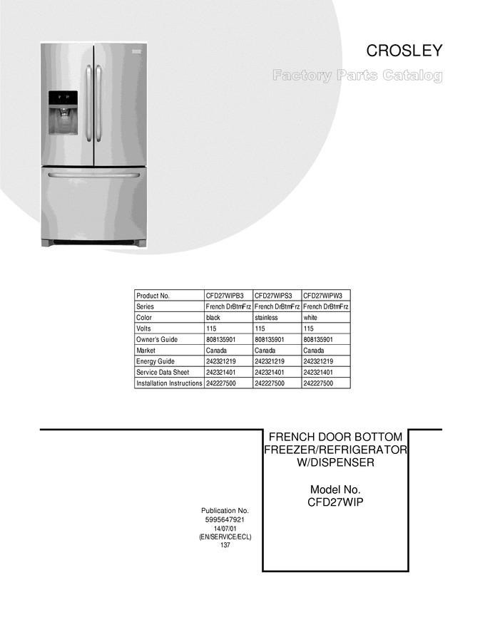 Diagram for CFD27WIPW3