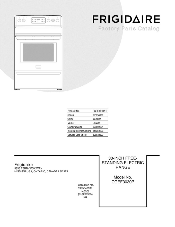 Diagram for CGEF3030PFB