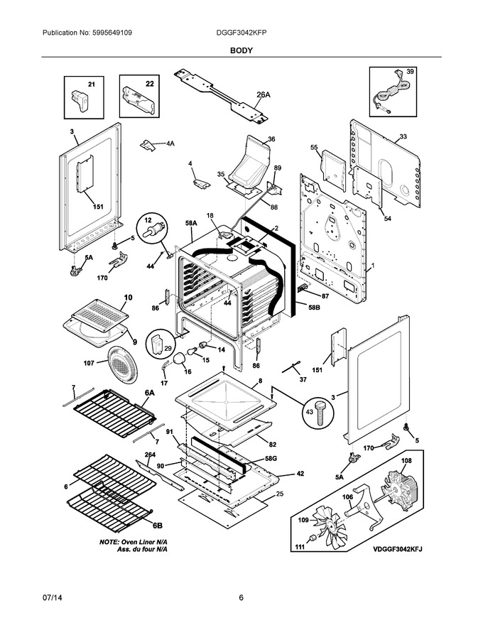 Diagram for DGGF3042KFP