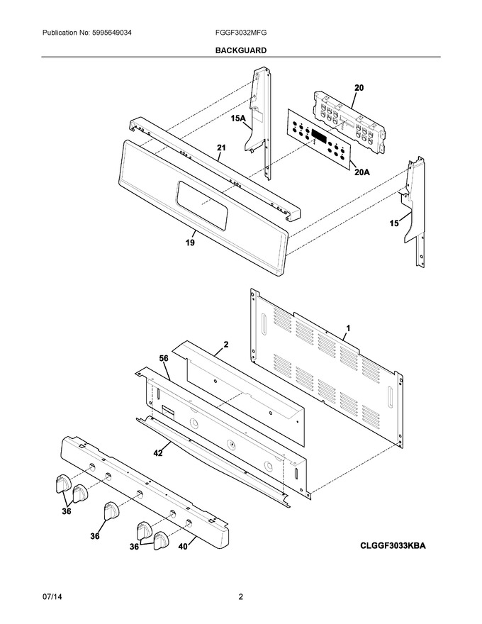 Diagram for FGGF3032MFG