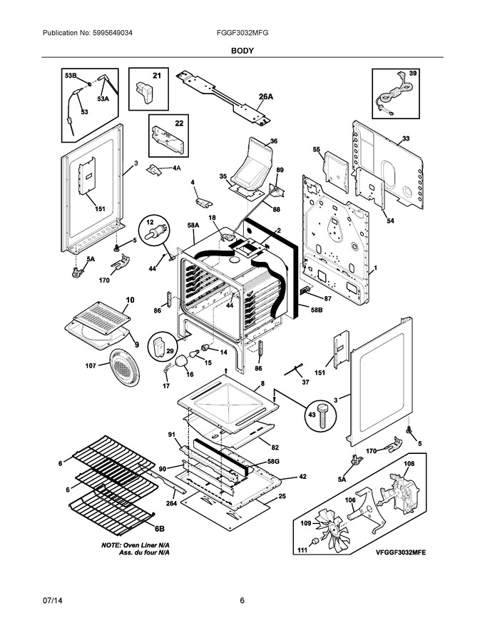 Diagram for FGGF3032MFG