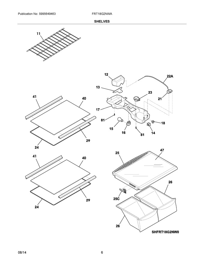 Diagram for FRT18G2NWA