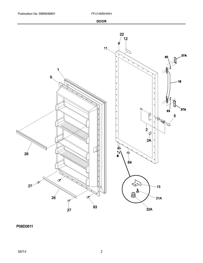 Diagram for FFU14M5HWH