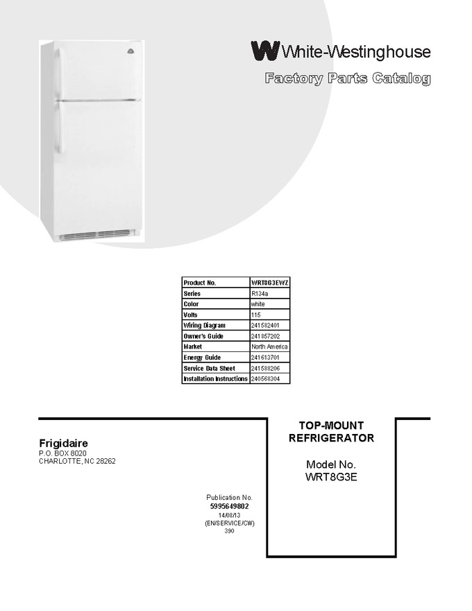 Diagram for WRT8G3EWZ