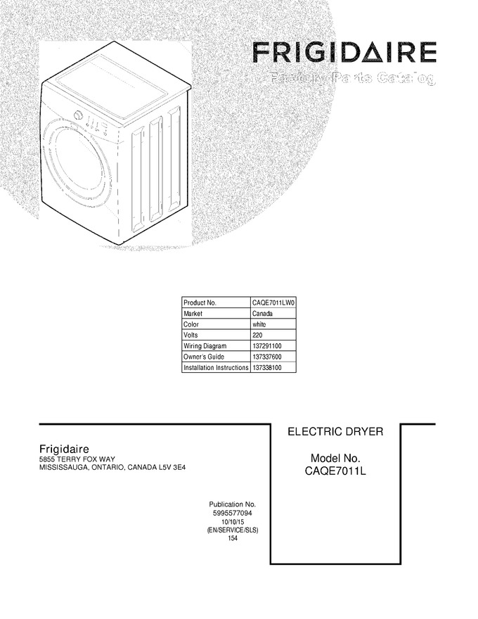 Diagram for CAQE7011LW0