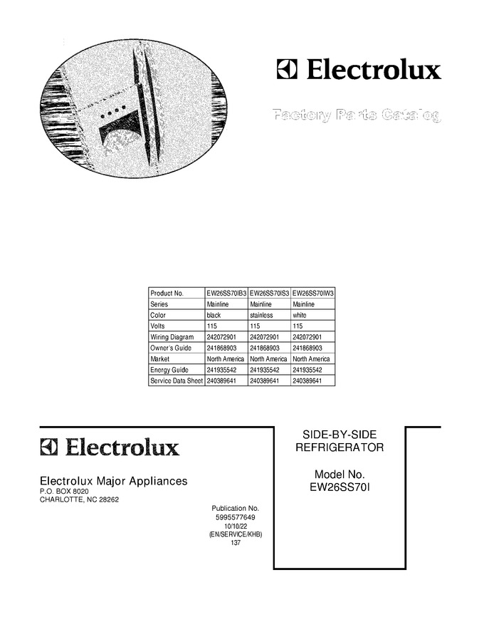 Diagram for EW26SS70IS3