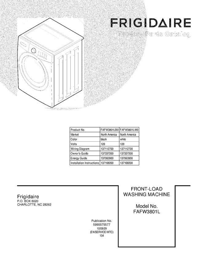 Diagram for FAFW3801LW0