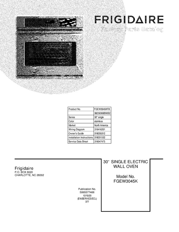 Diagram for FGEW3045KFB