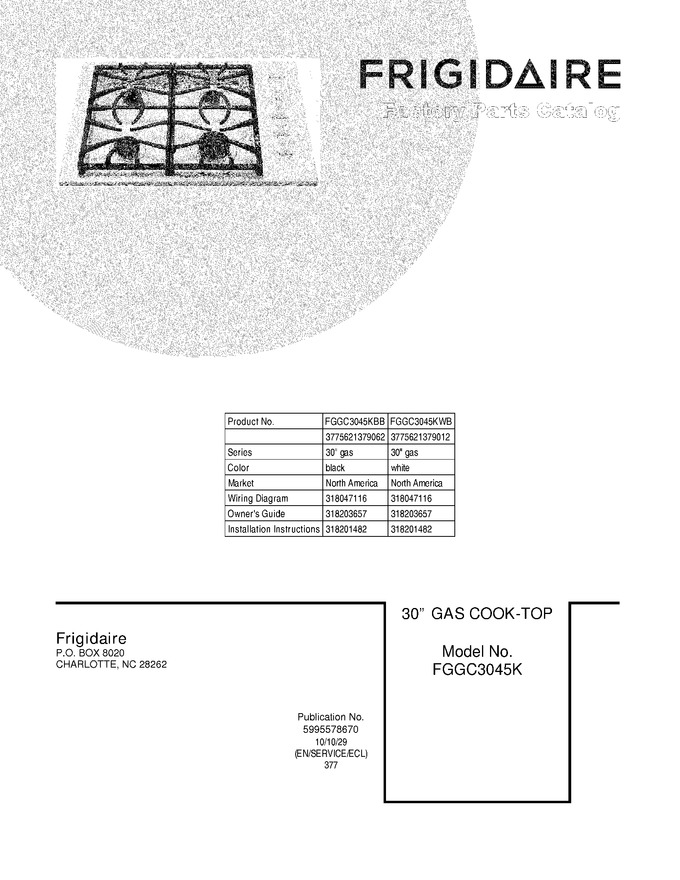 Diagram for FGGC3045KWB
