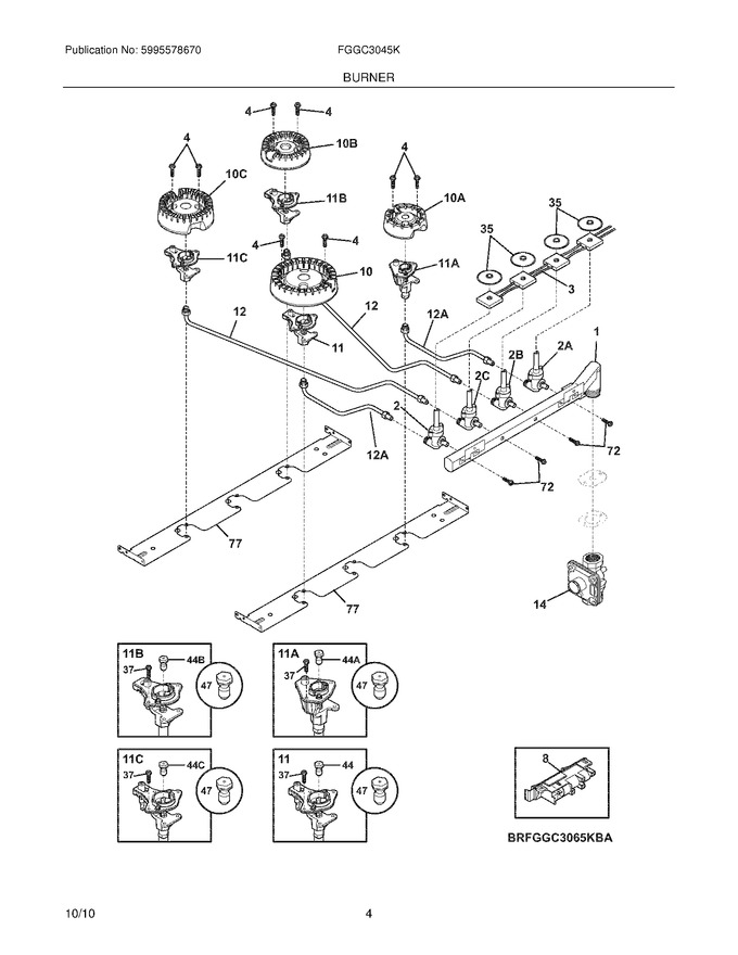 Diagram for FGGC3045KWB