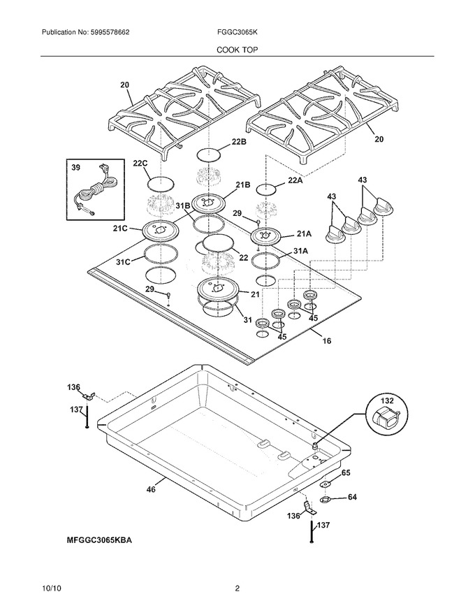 Diagram for FGGC3065KSB