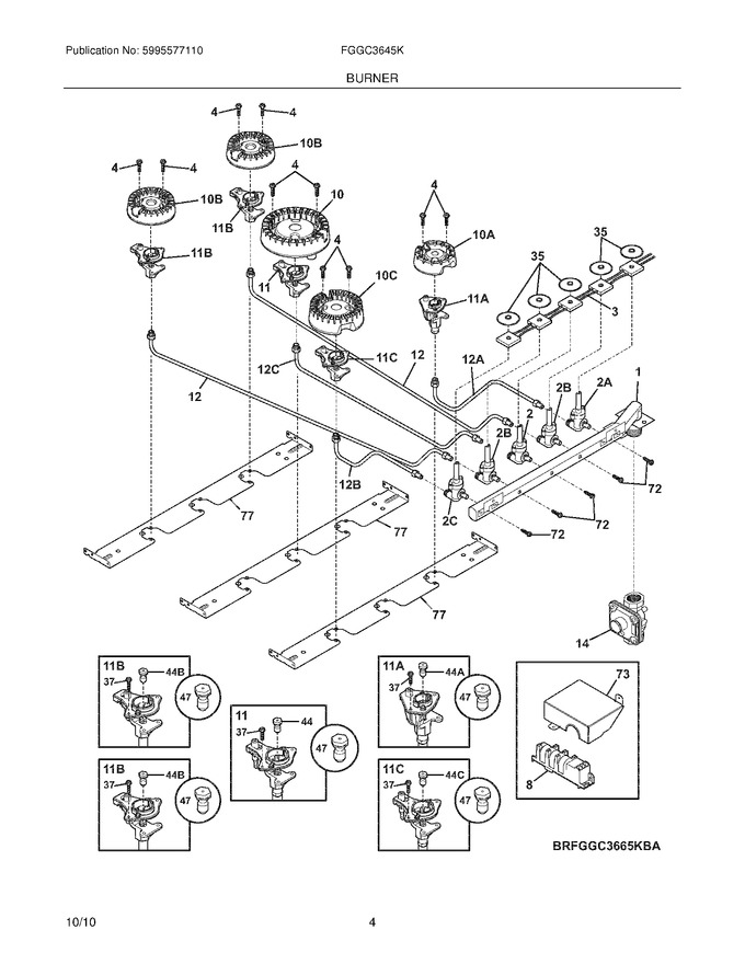 Diagram for FGGC3645KBB