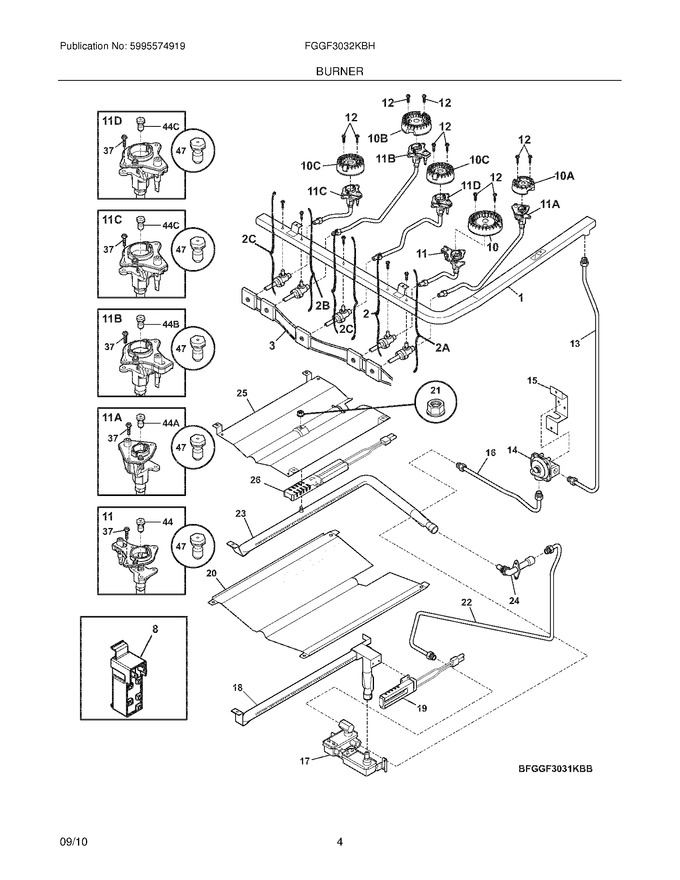 Diagram for FGGF3032KBH