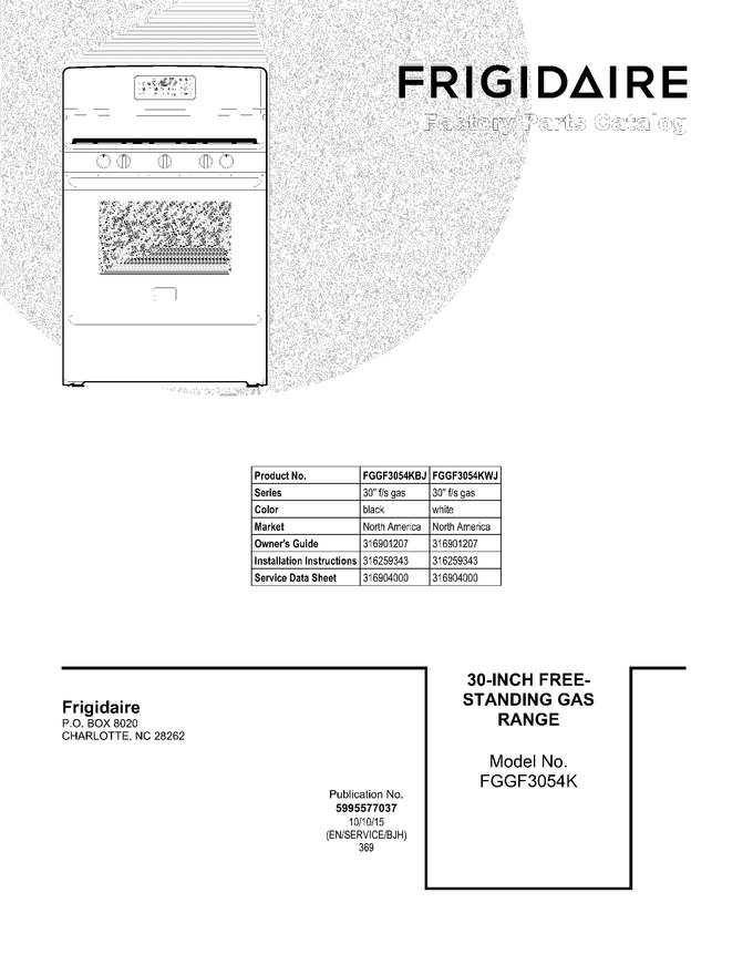 Diagram for FGGF3054KBJ