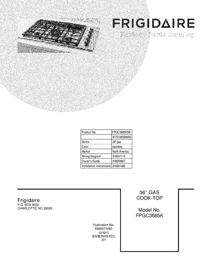 Diagram for FPGC3685KSB