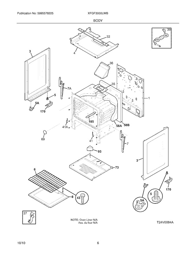 Diagram for XFGF3000LWB