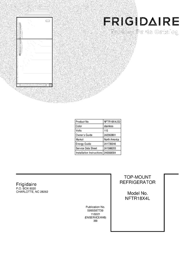 Diagram for NFTR18X4LS3