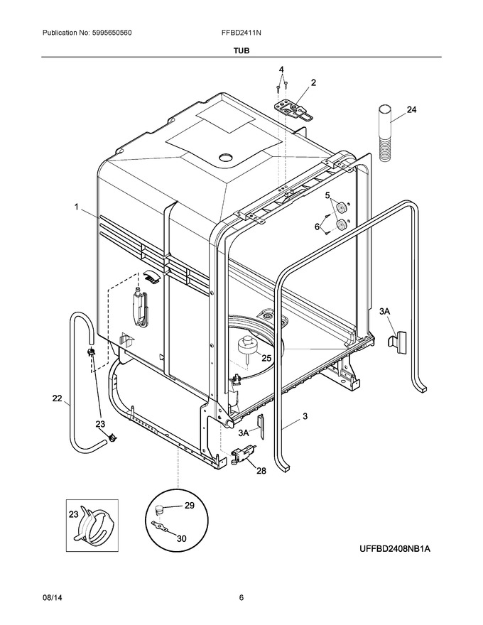 Diagram for FFBD2411NW3A