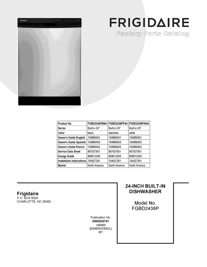 Diagram for FGBD2438PF4A