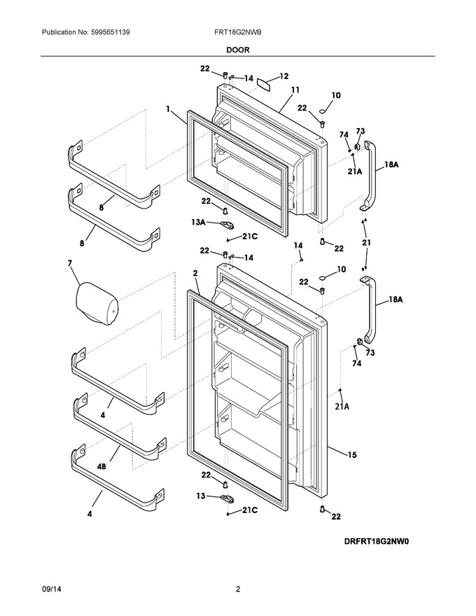 Diagram for FRT18G2NWB