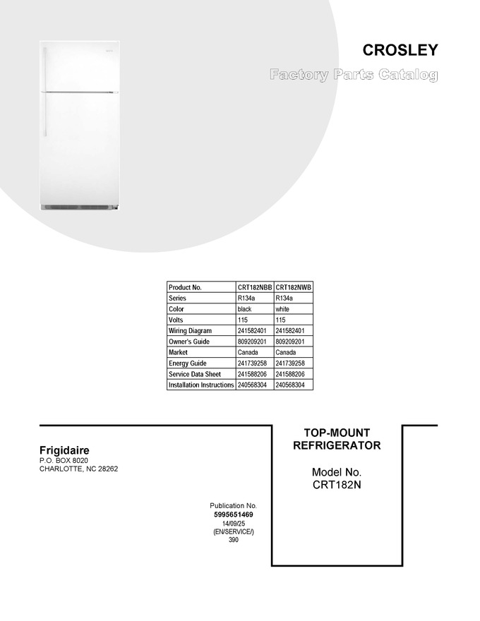 Diagram for CRT182NWB
