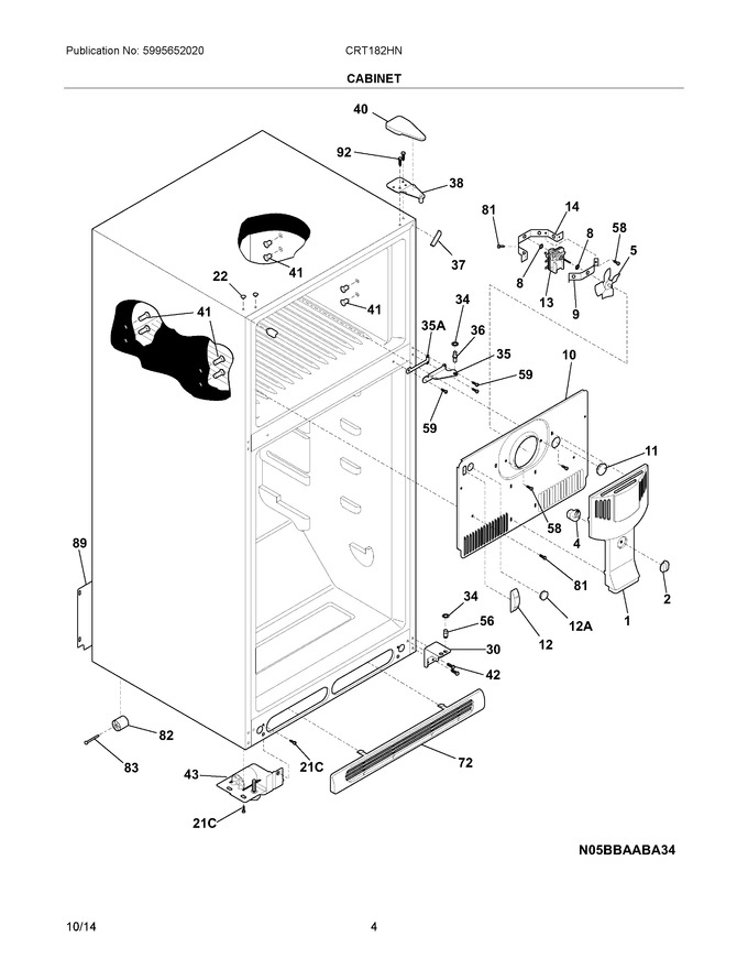 Diagram for CRT182HNW5