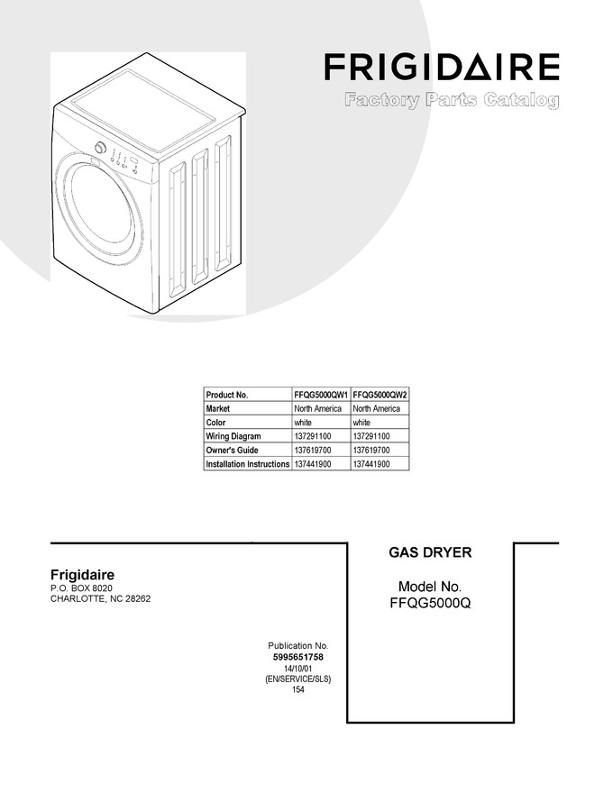 Diagram for FFQG5000QW2