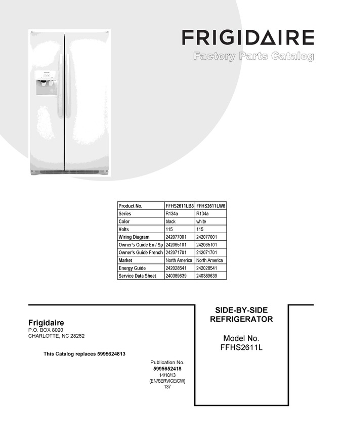 Diagram for FFHS2611LB8