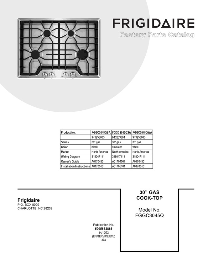 Diagram for FGGC3045QBA