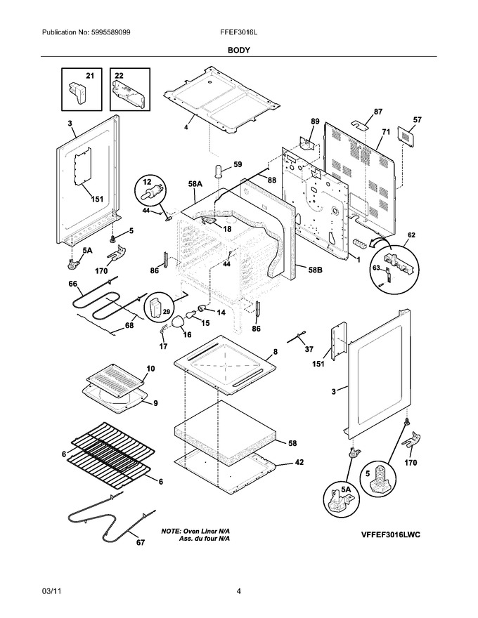 Diagram for FFEF3016LBD