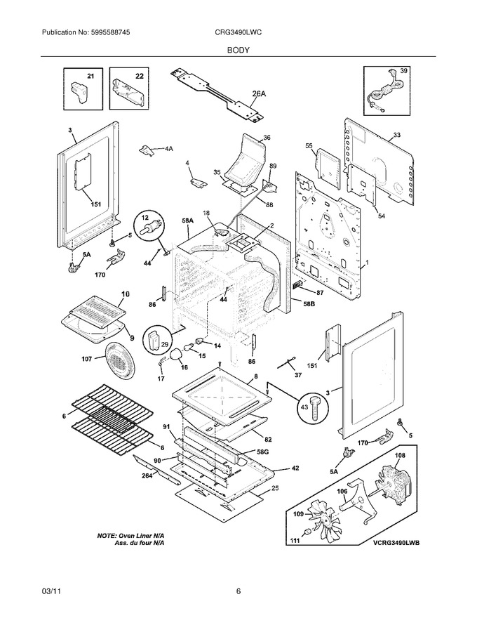 Diagram for CRG3490LWC