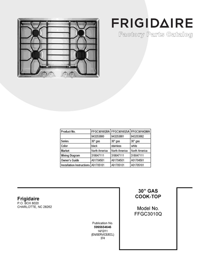 Diagram for FFGC3010QBA