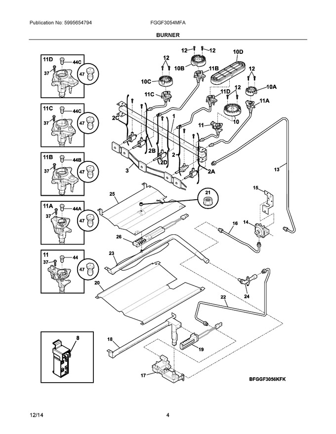 Diagram for FGGF3054MFA