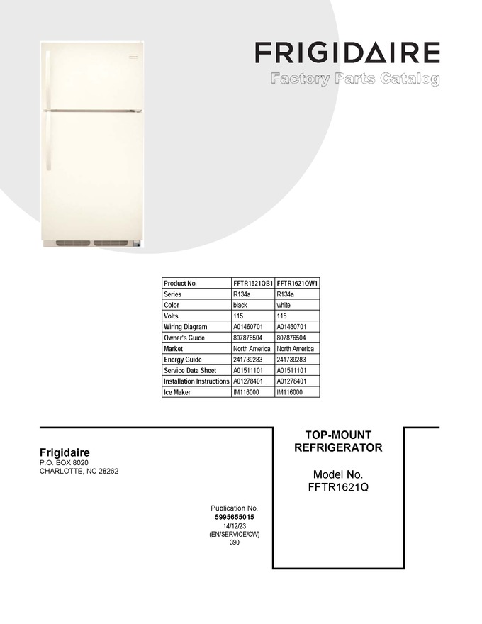 Diagram for FFTR1621QB1