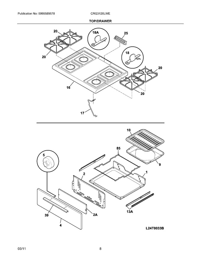 Diagram for CRG3120LWE