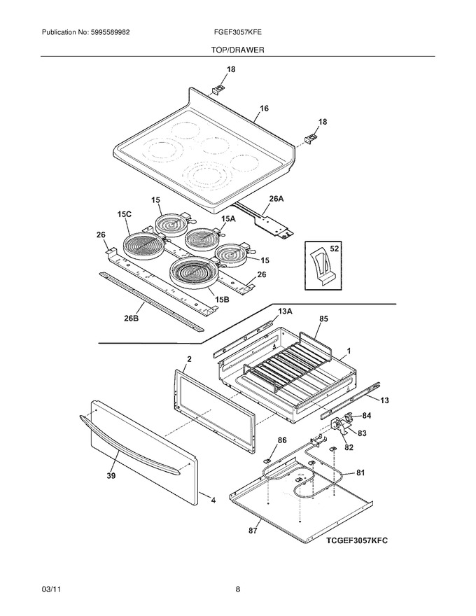 Diagram for FGEF3057KFE