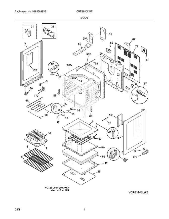 Diagram for CRE3880LWE