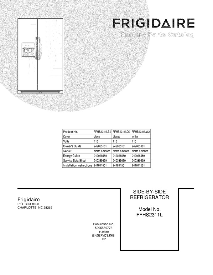Diagram for FFHS2311LQ2